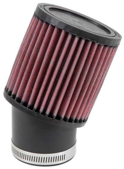 K&N Engineering Universal Rubber Round Straight Air Filter with 20 Degree Angled Flange - 2-7/16 Inch Flange Diameter