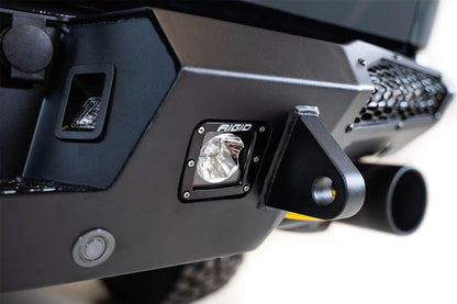 Addictive Desert Designs HoneyBadger Rear Bumper for Ford Raptor 2021-2023 with 10-inch LED Mounts and Satin Black Panels