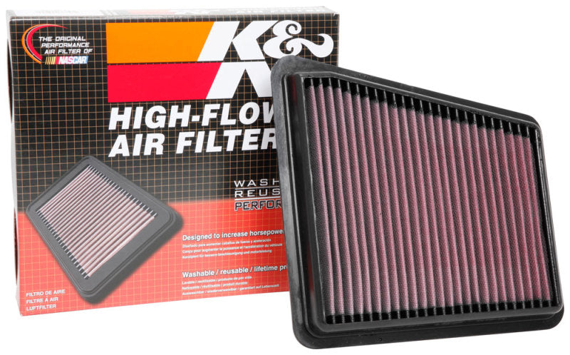 K&N 2018 Kia Stinger L4-2.0L F/I Replacement Drop-In Air Filter by K&N Engineering
