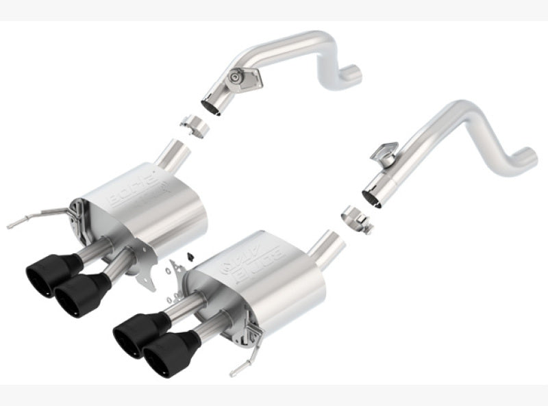 Borla ATAK Axle-Back Exhaust System for Chevrolet Corvette C7 (2014-2018) – 2.75in to Muffler Dual 2.0in Out with 4.25in Tips