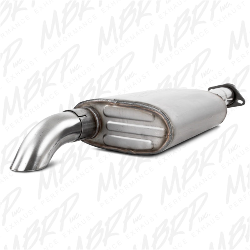 MBRP Armor Plus Series Cat Back Exhaust System for 2002-2006 Jeep Wrangler 2.5L & 4.0L - Single Turn Down, T409 Stainless Steel