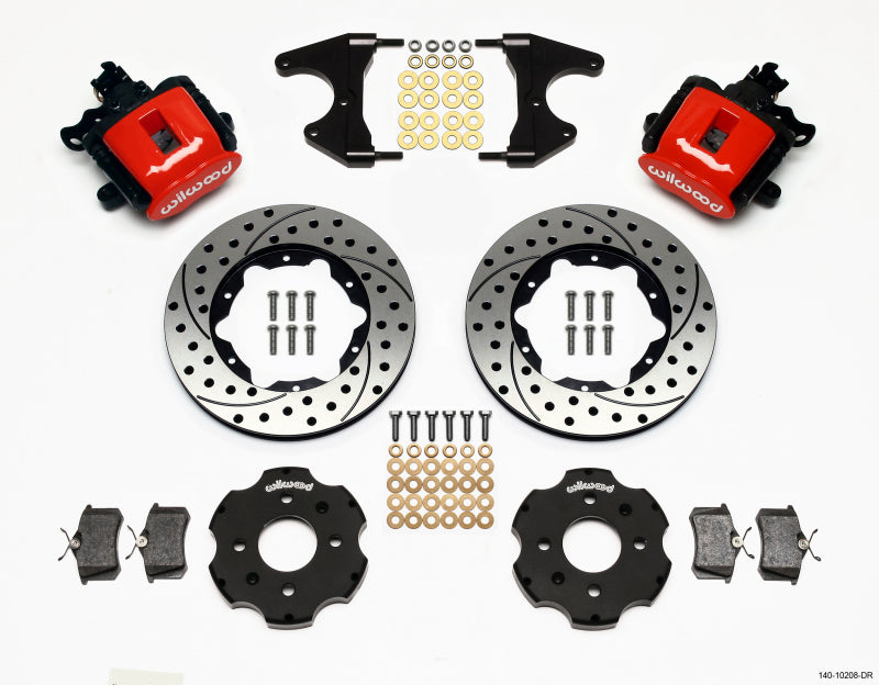 Wilwood Combination Parking Brake Rear Kit 11-inch Drilled for Honda Civic / Integra with 2.46 Hub Offset