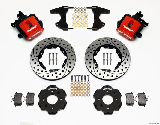 Wilwood Combination Parking Brake Rear Kit 11-inch Drilled for Honda Civic / Integra with 2.46 Hub Offset