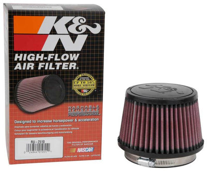 K&N Engineering Universal 4-Inch Air Filter Part RU-2510 for Automotive and Equipment Applications