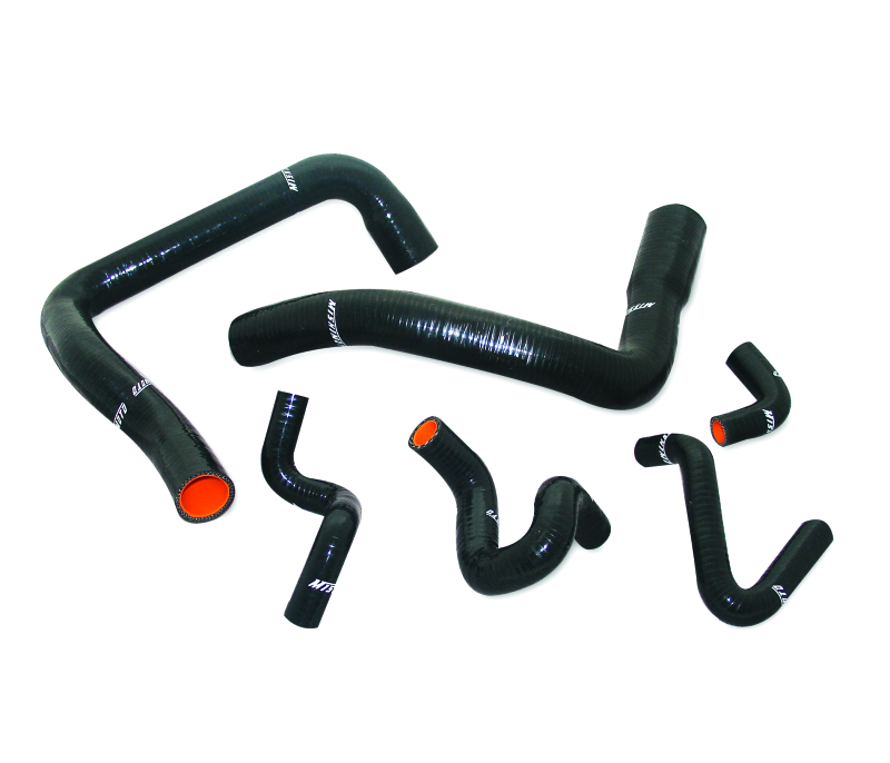 Mishimoto 86-93 Ford Mustang Black Silicone Radiator Hose Kit Part Number MMHOSE-MUS-86BK