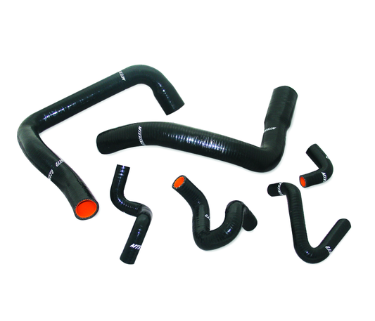 Mishimoto 86-93 Ford Mustang Black Silicone Radiator Hose Kit Part Number MMHOSE-MUS-86BK