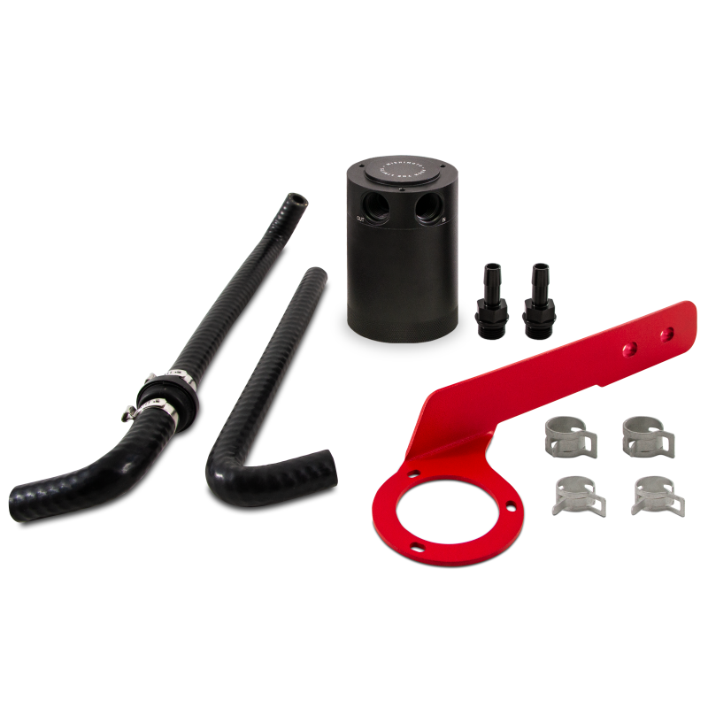 Mishimoto 2018+ Honda Accord 2.0T Baffled Oil Catch Can Kit - Red