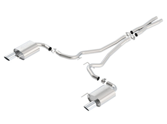 Borla Atak S Cat-Back Exhaust System for 2015-2017 Ford Mustang GT 5.0L V8 with 2.5-inch Pipe and 4-inch Tip