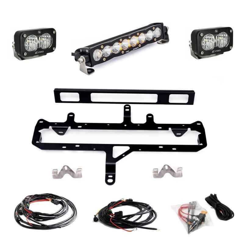 Baja Designs 2024+ Toyota Tacoma (Incl. TRD Pro) 10in. S8/S2 Pro Grille Kit - Clear