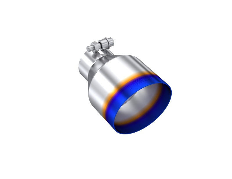 MBRP Universal Burnt Stainless Steel Exhaust Tip – 2.5 Inch Inlet, 4.5 Inch Outer Diameter, Angle Cut