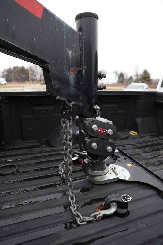 Gen-Y Spartan Torsion-Flex 5in Offset 4in RD Tube Gooseneck 2-5/16in Coupler Standard Height
