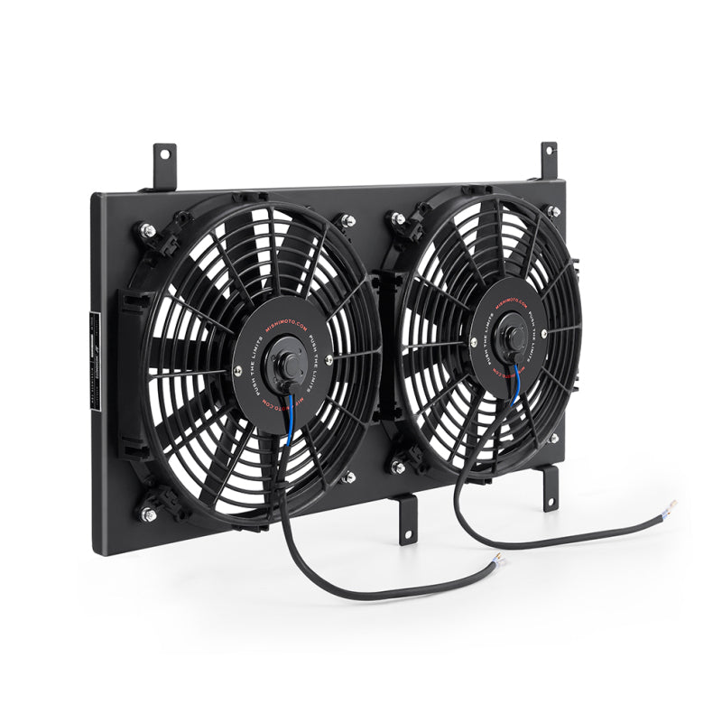 Mishimoto 99-05 Mazda Miata Aluminum Fan Shroud Kit with Dual 12-Inch Slim Fans