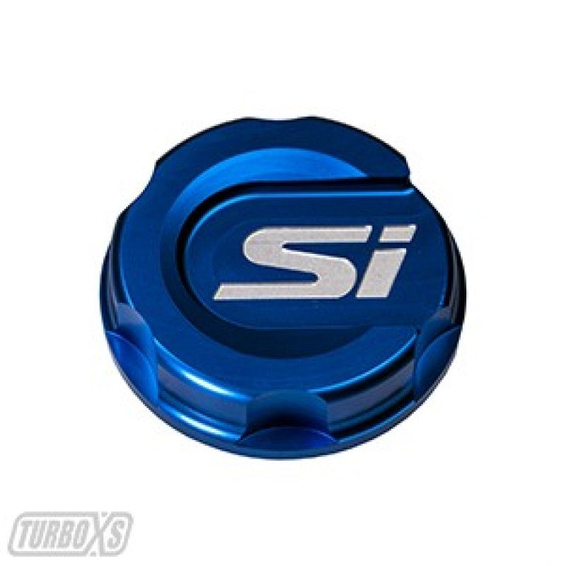 Turbo XS Blue Oil Cap with Si Logo for 2017 Honda Civic SI and Sport Models