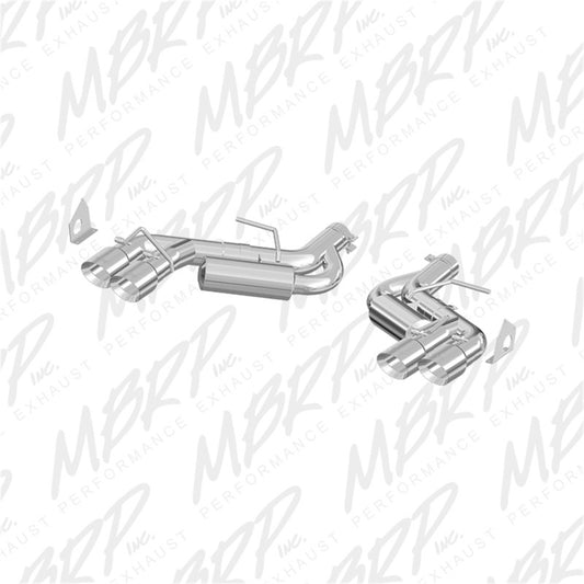 MBRP Armor Plus Series 2016-2021 Chevrolet Camaro V8 6.2L 3-Inch T409 Dual Axle Back Exhaust System with 4.5-Inch Quad Tips