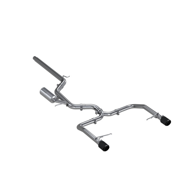 MBRP Armor Pro Series T304 Stainless Steel Cat-Back Dual Split Rear Exit Exhaust System for Volkswagen Jetta GLI (2019-2021) with Carbon Fiber Tips