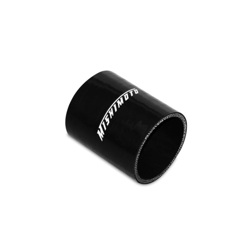 Mishimoto 2.25 Inch Black Silicone Straight Coupler - Durable Automotive Hose Connector