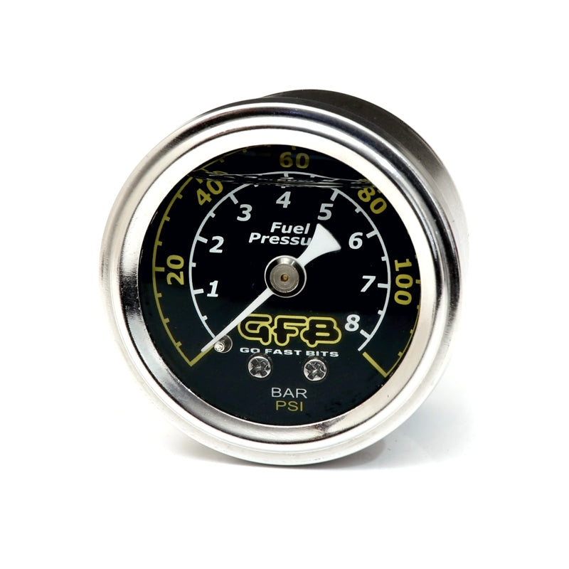 Go Fast Bits GFB Fuel Pressure Gauge (Part 5730) – 0-120 PSI for 40mm Fuel Pressure Regulators