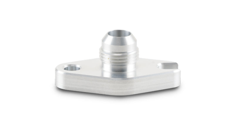 Vibrant Aluminum Oil Drain Flange with Crowfoot for Garrett GT6041 -10AN Male Flare