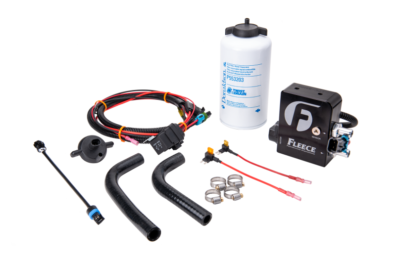 Fleece Performance 2011-2016 GM Duramax Auxiliary Heated Fuel Filter Kit - Part FPE-DMAX-HFFBA-1116
