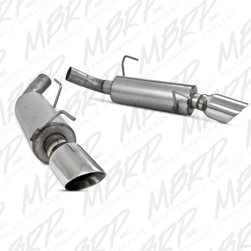 MBRP Armor Lite Series Axle Back Exhaust System for 2005-2010 Ford Mustang GT and Shelby GT500 – Dual Split Rear Exit with 4-inch Tips