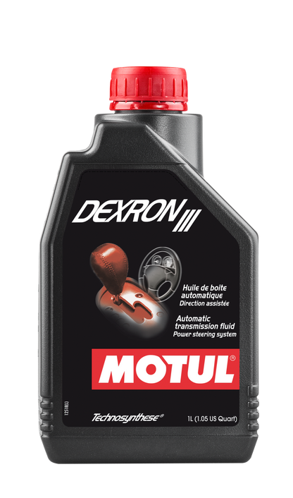 Motul 1L Transmission DEXRON III Technosynthese - Automatic Transmission Fluid for All Compatible Systems