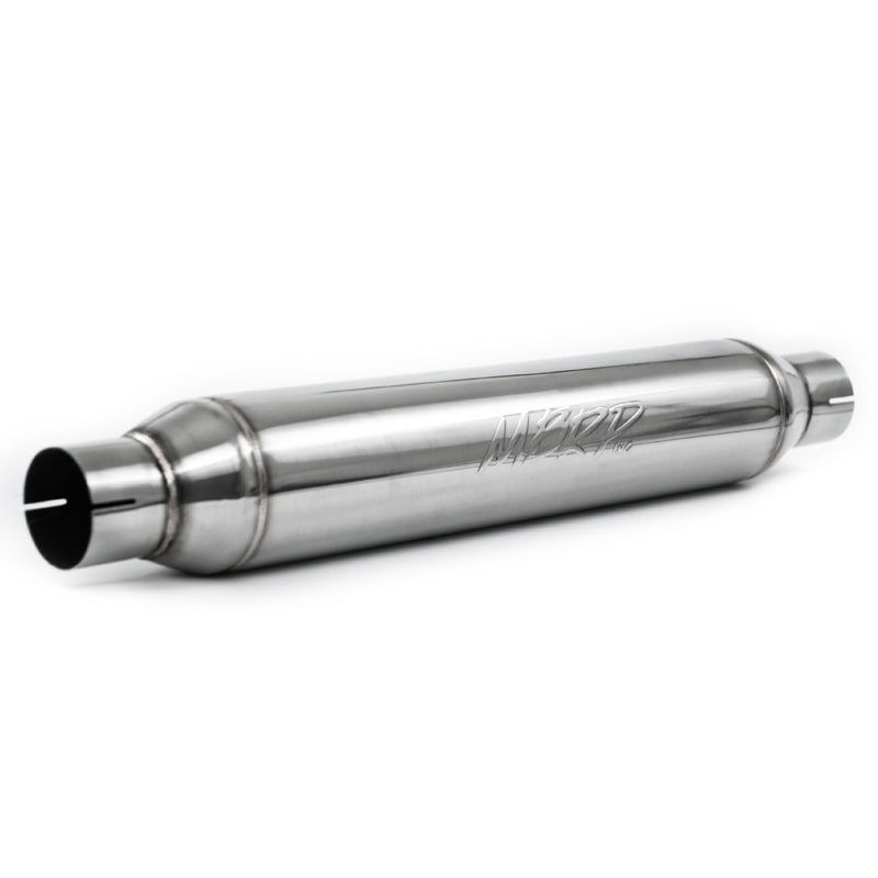 MBRP Universal Resonator Performance Muffler with 2.5-inch Inlet/Outlet - 22-inch Body, 26-inch Overall