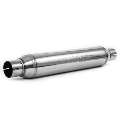 MBRP Universal Resonator Performance Muffler with 2.5-inch Inlet/Outlet - 22-inch Body, 26-inch Overall