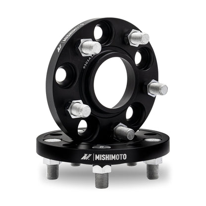 Mishimoto 5x114.3 15mm Wheel Spacers with M12 Studs for Subaru Legacy, Outback, and WRX - Black
