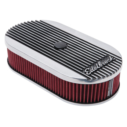 Edelbrock Elite II Round Air Cleaner Part #4273 – Polished Aluminum with High-Quality Washable Filter
