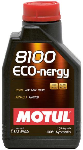 Motul 8100 Eco-nergy 5W-30 Synthetic Engine Oil – 5 Quart for Gasoline and Diesel Vehicles