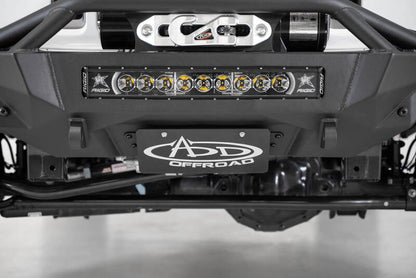 Addictive Desert Designs Stealth Fighter Front License Plate Bracket for Jeep Wrangler JL, JK, and Gladiator JT