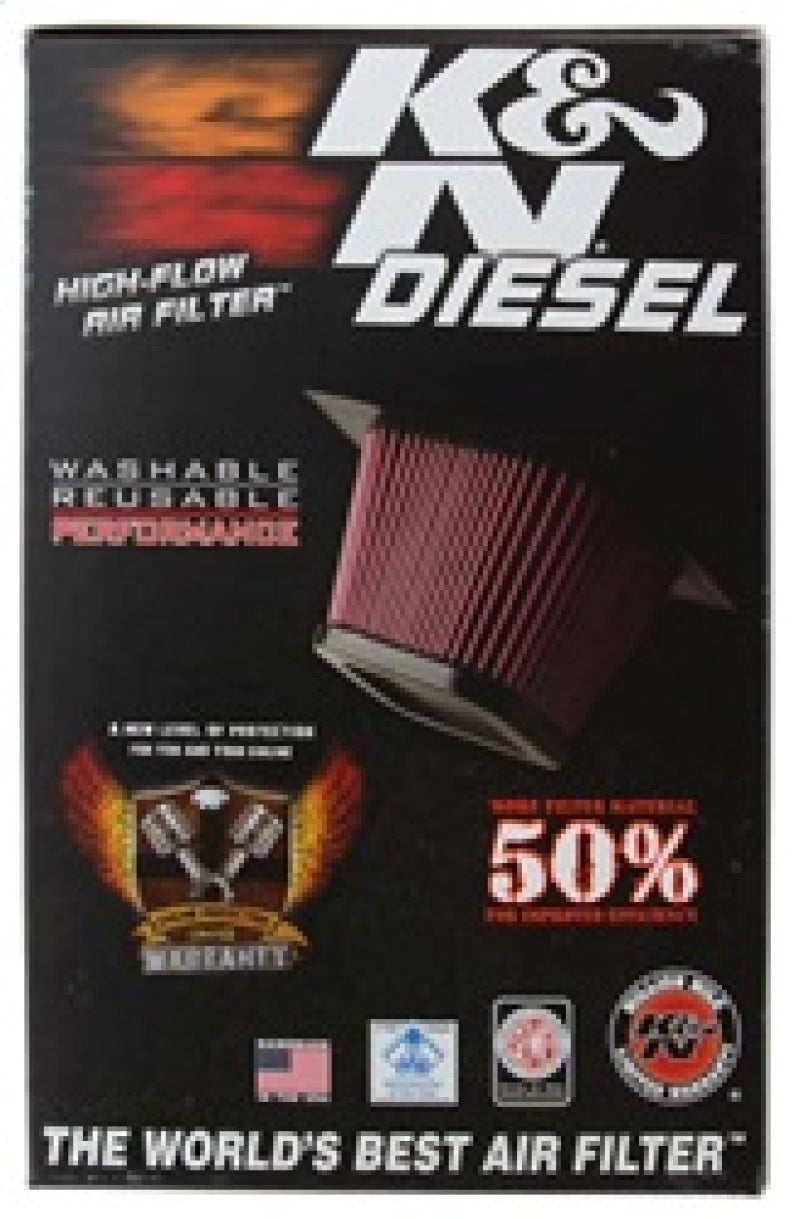 K&N Engineering High-Flow Replacement Air Filter for 2017 Ford F-250 and F-350 Super Duty V8-6.7L Diesel