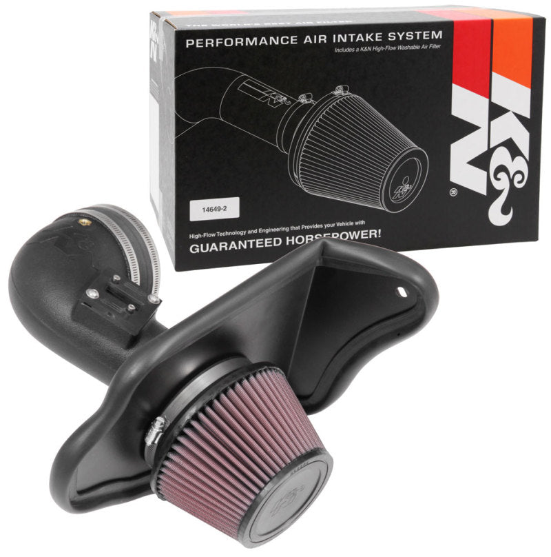 K&N 57-3100 Performance Cold Air Intake System for 2016-2017 Cadillac ATS 2.0L Turbo L4