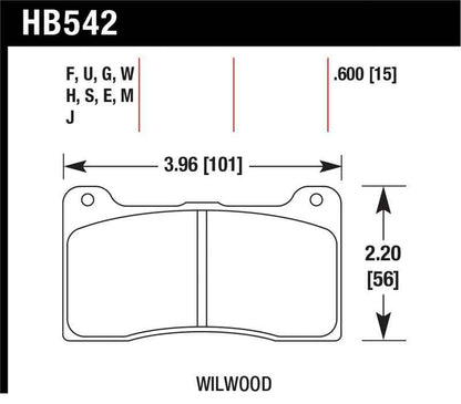Hawk Wilwood 7816 DTC-70 Street Brake Pads