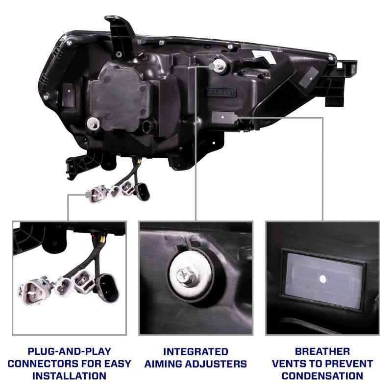 Form Lighting 2014-2024 Toyota 4Runner Sequential LED Projector Headlights (Pair)