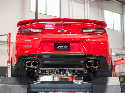 Borla S-Type Cat-Back Exhaust System for 2017-2023 Chevrolet Camaro ZL1 6.2L V8 with NPP – Dual Mode with X-Pipe and 4-Inch Stainless Steel Tips