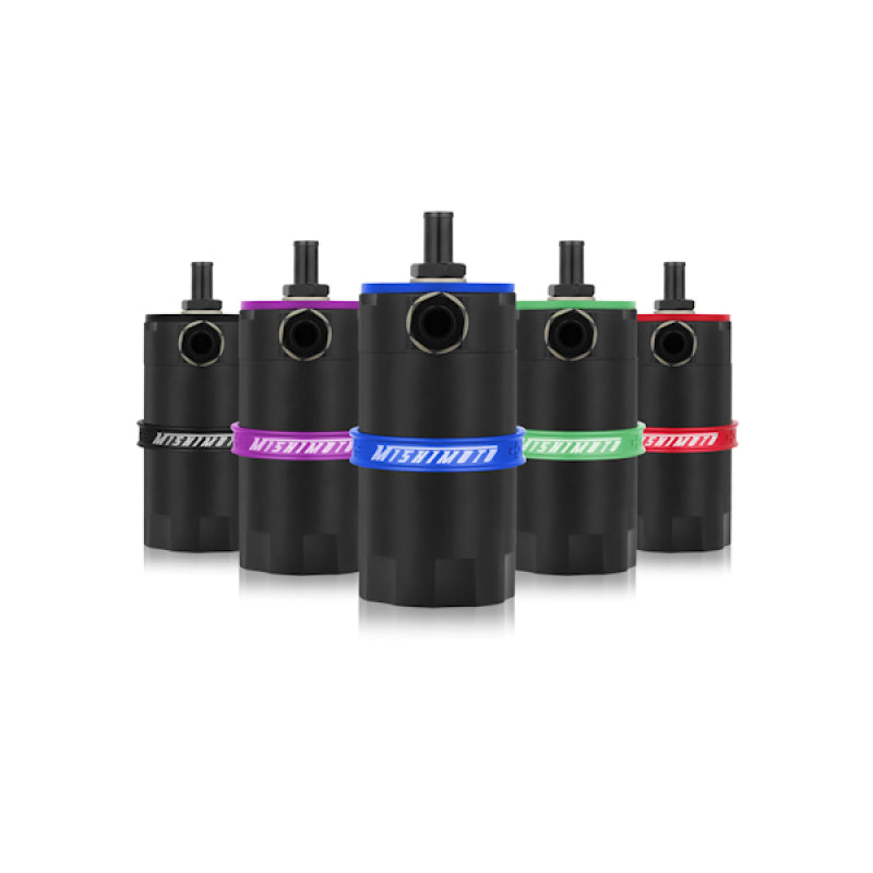 Mishimoto Universal Baffled Oil Catch Can - Purple, Part Number MMBCC-UNI-PR