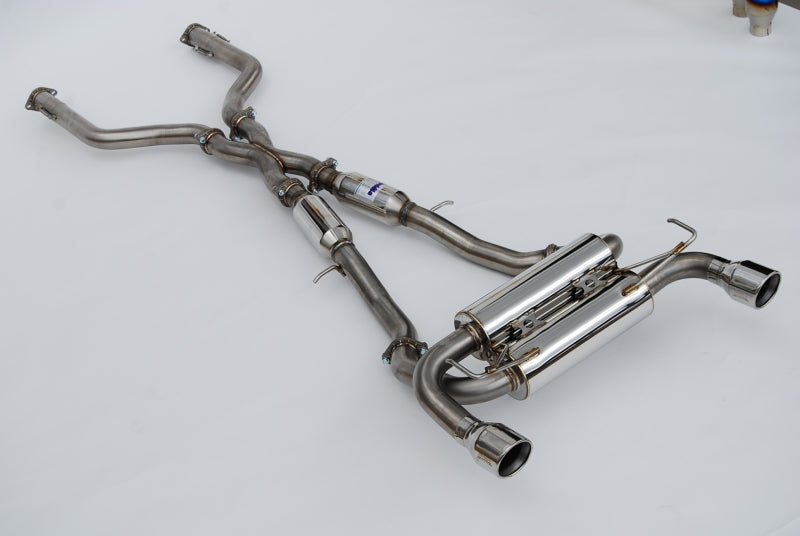 Invidia Gemini 70mm Cat Back Exhaust System for 2022+ Nissan Z with Rolled SS Tips - Part #HS22N4Z7GM1RSL
