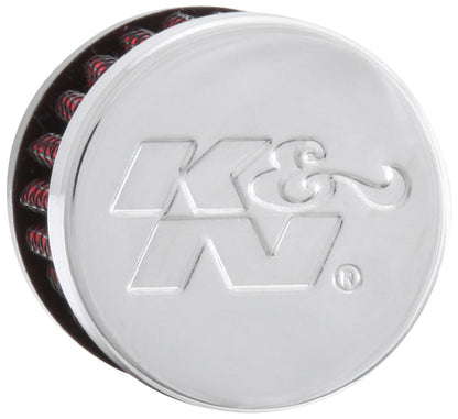 K&N Engineering 62-2470 Chrome Crankcase Vent Filter with 1 3/8 inch Outer Diameter and 1.5 inch Height