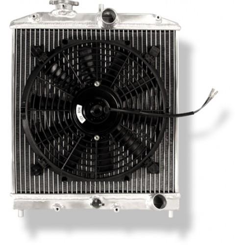 BLOX Racing 1992-2000 Honda Civic 1/2 Core 2 Row Radiator - Performance Aluminum Replacement