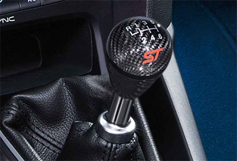 Ford Racing 13-17 Focus ST Black Carbon Fiber 6 Speed Shift Knob