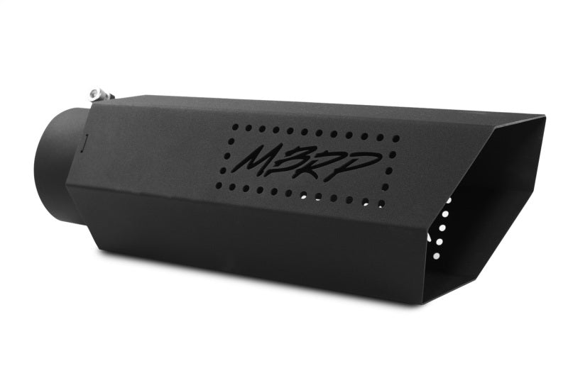 MBRP Universal Hex Exhaust Tip 4-Inch Inlet, 16-Inch Length, Black Coated - Part # T5165BLK
