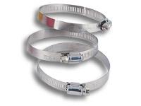 Vibrant Stainless Steel Worm Gear Clamps Pack of 10 - Clamping Range 0.75in to 1.50in (19mm - 38mm)
