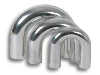 Vibrant Performance 2-Inch OD Universal Aluminum Tubing with 180-Degree Bend - Polished Finish