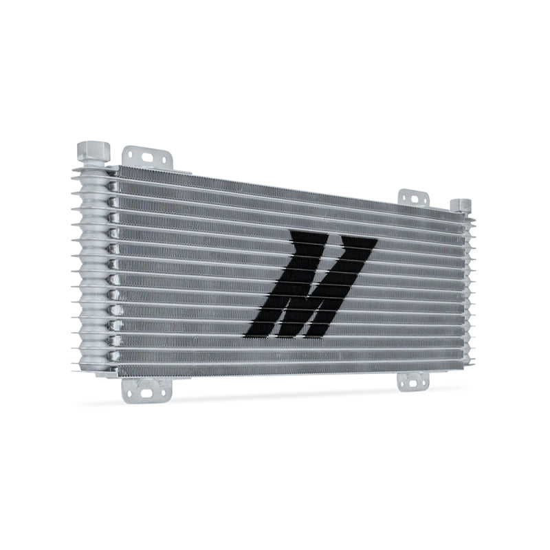 Mishimoto 13-Row Stacked Plate Transmission Cooler - Silver | Heavy-Duty Universal Cooling Solution