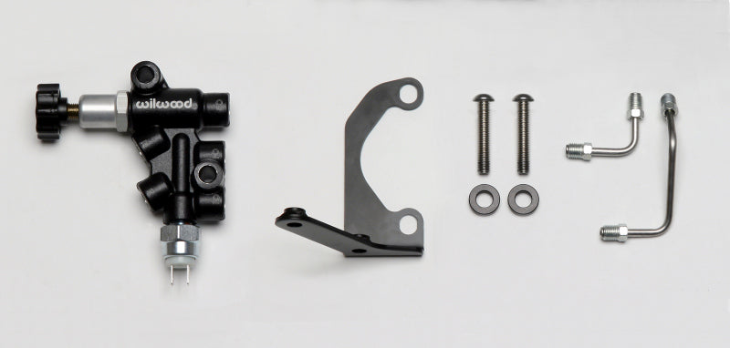 Wilwood Tandem Master Cylinder Mounting Bracket Left-Hand Kit with Proportioning Valve – Part No. 260-13190