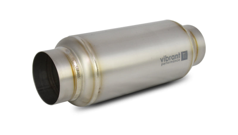 Vibrant Titanium Resonator 3-inch Inlet / 3-inch Outlet - 12 inches Long