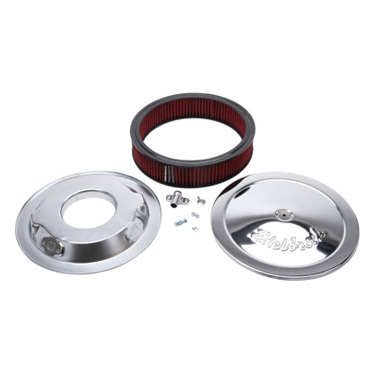 Edelbrock Pro-Flo Series Round Chrome Air Cleaner - 14 Inch Diameter, Part #1206