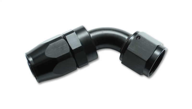 Vibrant 21604 -4AN 60 Degree Elbow Hose End Fitting for Automotive, Black Hard Anodized Finish
