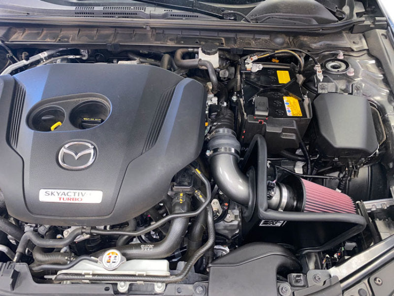 K&N Engineering 69-6036TC Silver Typhoon Cold Air Intake for Mazda 3 2.5L Turbo